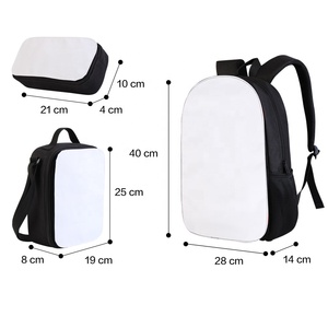 Có thể tháo rời thăng hoa trống Ba lô bookbags và ăn trưa Hộp Bút Chì Túi - Product Image 2