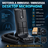 Microphone de bureau Motorola RMN5050A avec PTT large pour radios bidirectionnelles XPR5350e, XPR5550e, DM4400e, DGM5000 et radios mobiles/de base