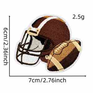 Nouveau patch thermocollant brodé lumineux en forme de nœud pour casque de softball, idéal pour la décoration de chapeaux et sweats à capuche - Product Image 4