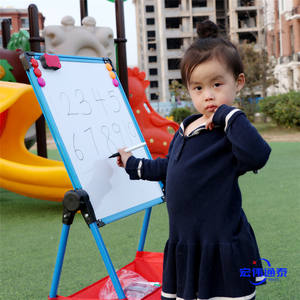 Anak papan gambar rumah tangga dukungan papan dua sisi dapat naik dan turun bebas debu dihapus papan gambar - Product Image 6