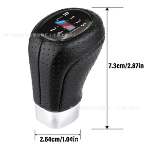 Bmw Gear <b>Shift</b> <b>Knob</b> Leather Manual 5 6 Speed Ergonomic For X1 X3 X4 X5 X6 Z4 Z5 Z8 M3 M4 M5 1 3 5 6 Series - Product Image 2