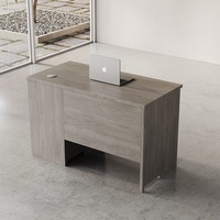 Bureau individuel de type panneau, simple et moderne, avec tiroir verrouillable et mobile, pour enseignant ou personnel financier, avec chaise de travail