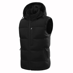 Chalecos de Invierno para <span class=keywords><strong>Hombre</strong></span> con Logotipo Personalizado, Acolchados, 100% Nailon Tejido, Impermeables, Resistentes al Viento, Transpirables, con Franja Reflectante, Diseño 3D - Product Image 4