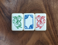 Juego de Mahjong Florence Verde de 9 Piezas, Estilo Americano, Incluye 152 Fichas de Mahjong Grabadas, Juego de Mahjong Tradicional