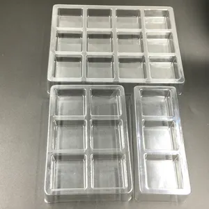 Plateau à cavités à chocolat en plastique, 20 ustensiles, meilleur prix, plastique alimentaire, taille personnalisée 0.25-1 Mm tasses