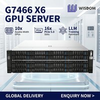 Servidor GPU para IA y Clúster de Entrenamiento G7466 X6 4U para Montaje en Rack, Soporta 10 Tarjetas GPU de Doble Ancho, 16 Ranuras PCIe 5.0, 32 DDR5 5600 LLM