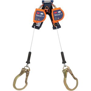 สายรัดนิรภัยแบบยืดหดได้ 3M Nano-Lok Edge Twin-Leg ความยาว 8 ฟุต พร้อมตะขอเกี่ยวเหล็กเส้น คลาส 2 ANSI - Product Image 2