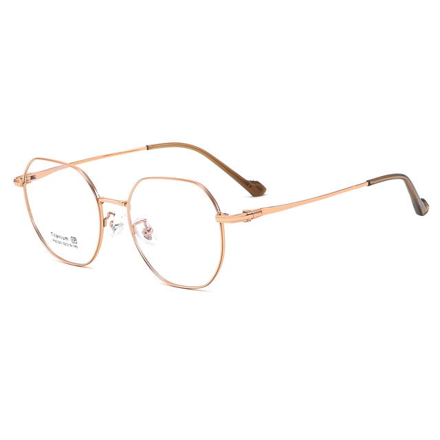 Wholesale Fashionable Style Titanium Eyeglasses for Men Women New Ultra-Light Myopia Optical Metal Frame