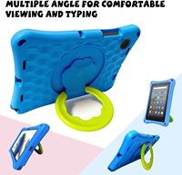 Casing Tablet anak-anak, untuk Samsung Tab A8 10.5 "X200 X205 busa EVA lembut tahan guncangan kasar lucu penutup Tablet dengan pegangan berputar Kickstand