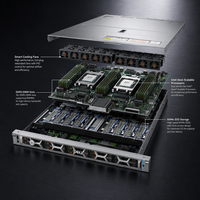 Servidor en Rack Dell PowerEdge R470 1U de Alto Rendimiento con Procesador Xeon 6 de 144 Núcleos para Virtualización en la Nube
