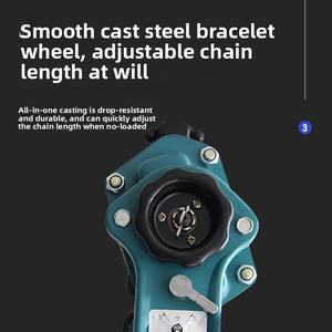 Grensoverschrijdende Groothandel Draagbare Kraan Handmatige Takel Handgeschakelde Ketting-Type Hendel Nieuwe 1T 9 <span class=keywords><strong>Ton</strong></span> Draad Strakker Nieuwe Handmatige Draad - Product Image 4
