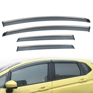 Decoração exterior do carro 4pcs Porta Janela Viseiras Guarda de chuva do carro para Honda Fit 2015-2020