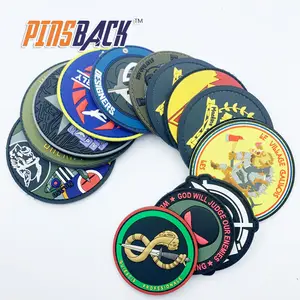 Benutzer definierte Gummi Abzeichen Patch Made Sewing Patch Designer Gummi Logo PVC Patches für Kleidung Label