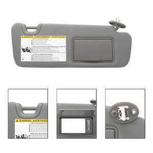 Pare-soleil Toyota Highlander 74310-0E072-B0 Gris Côté Droit Arrière PVC avec Étiquette d'Avertissement - Product Image 4