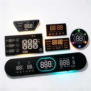 Pantalla de control de membrana personalizada para calentador de agua a gas, con etiqueta adhesiva de llama, resistente al viento, autoadhesiva, para placa frontal - Product Image 1