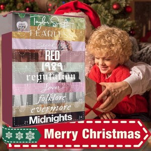 Calendario de Adviento de Navidad Ecológico al por Mayor de <span class=keywords><strong>Taylor</strong></span> <span class=keywords><strong>Swift</strong></span> con Mini Figuras Planas de Plástico en Caja Sorpresa, Decoración Plana de Acrílico para Árbol - Product Image 4