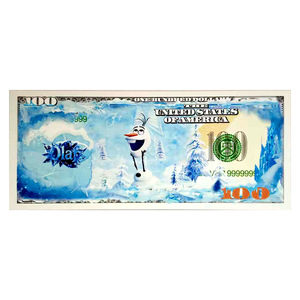6 Billetes de Papel de Aluminio Plateado con Temática de Anime Americano de Blancanieves y los Siete Enanitos: Moneda Conmemorativa de la Princesa Elsa, Regalo Coleccionable - Product Image 3