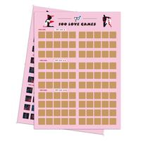 Poster à gratter pour adultes sur le thème du sexe et des jeux d'amour, pour soirée romantique, cadeau créatif, jeux de fête pour couple