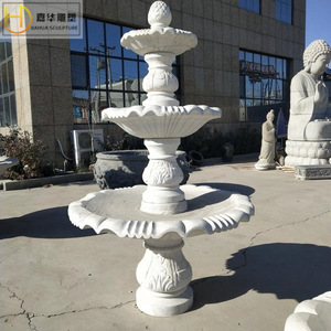 Fontaine en pierre Jiahua, style européen, colonne, bassin d'eau extérieur, durable - Product Image 2