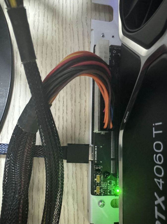 egpu box oculink 接続 ADT PCIe 4.0 Oculink(SFF-8611/SFF-8612) to x16 eGPU Adapter
