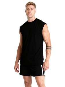 Camiseta sin mangas DryFit XL para hombre personalizada al por mayor, camiseta sin mangas informal de malla de punto transpirable de alta calidad para hombre musculoso - Product Image 1