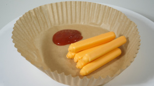 Crème glacée au goût de fromage au lait OEM, 6 pièces par sachet, crème glacée en forme de frites, crème glacée enrobée de chocolat, garniture de crème glacée - Product Image 5