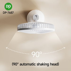 Tafelventilator Opknoping Kantoor Ventilator Langdurige Draagbare Oplaadbare Desktop Ventilator Roterende Digitale Display 4000Mah Usb Opladen - Product Image 4