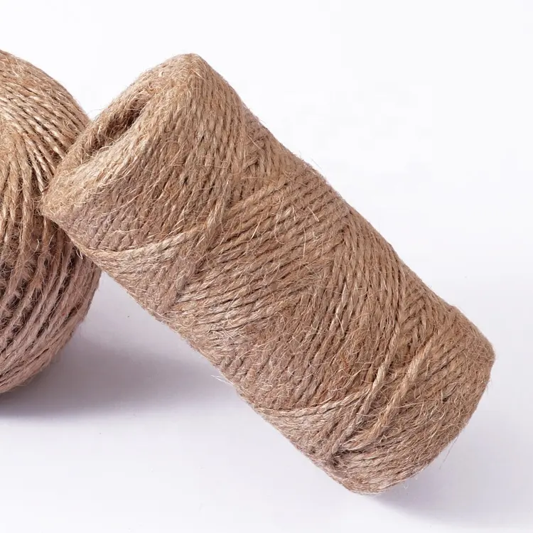 Ficelle de jardin Foska corde torsadée décoration bricolage 2mm 2 plis corde de jute naturelle pour œuvres d'art et artisanat fait à la main