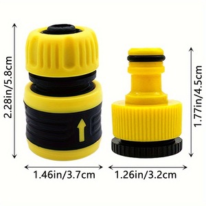 Conector Rápido para Manguera de Jardín de 25mm, Conexión de Manguera de ABS para Riego, Fácil de Instalar - Product Image 3