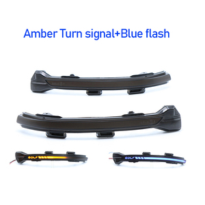 Clignotants LED dynamiques pour VW <span class=keywords><strong>Golf</strong></span> <span class=keywords><strong>7</strong></span> <span class=keywords><strong>7</strong></span>.5 R GTI Sportsvan II E-<span class=keywords><strong>GOLF</strong></span> Ambre + Blanc Bleu Rouge - Product Image 2