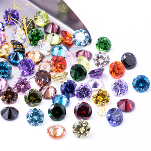 Bán buôn 3mm 12mm 5A + chất lượng màu hoa oải hương vòng Zircon Kim Cương Tổng hợp đá quý lỏng CZ Đá vòng cắt Cubic Zirconia - Product Image 5