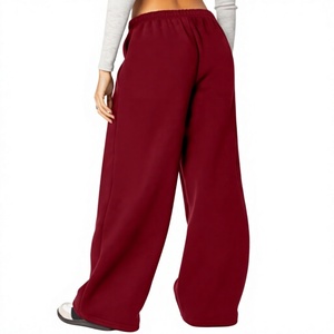 High Quality Material Women Baggy Sweatpants Comfortable Loose Fit Fleece Track Pants Ladies Mid Waist Casual Wear Joggers Women - Product Image 2