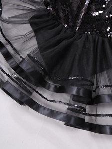 Uniforme de Porrista para Niñas, Top Halter con Lentejuelas y Tutú Brillante, Disfraz de Porrista Infantil para Actuaciones y Días de Juego, Personalizado - Product Image 3