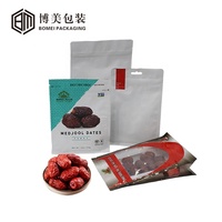 Sachet d'emballage à fond plat à huit soudures haute barrière, étanche à l'humidité, avec fermeture éclair, encoche de déchirement et trou de suspension