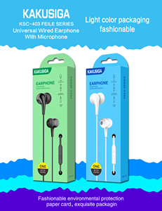 KAKUSIGA Haute Qualité <span class=keywords><strong>Prix</strong></span> de Gros Son Clair Écouteurs Filaires Écouteurs Filaires In-Ear 3.5mm Casque Stéréo avec Micro - Product Image 5