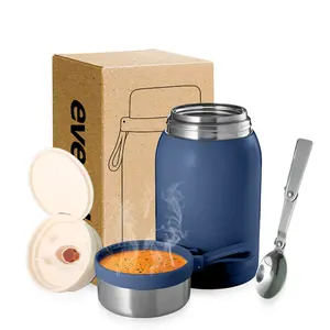 700ml Soup Thermo For Hot Food For Kids Adults Thermo Food Jar With Folding Spoon Vacuum Insulated Lunch Container For School