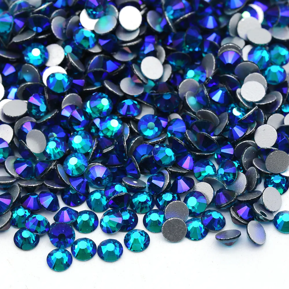 XULIN Wholesale AB Color Flat Back Crystal Non Hotfix Rhinestones Gems For Dress Costumes