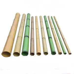 High Quality Bamboo Material Stakes Bamboo Poles Treated Artificial Raw Bamboo Poles