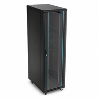 Kabinet Server Jaringan Tipe Lantai 42U 600x2000x800mm Kustom Pabrik untuk Pusat Data dan Peralatan Telekomunikasi
