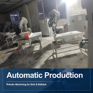 Lavabo de pie moderno de lujo de fábrica directa para baño de villa de alta gama, modelo Lemon China <span class=keywords><strong>Becken</strong></span> con protección contra desbordamiento - Product Image 3
