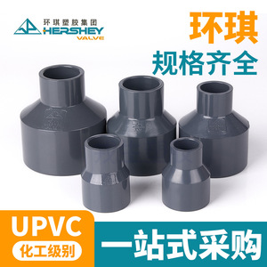 Raccords de tuyauterie en PVC chimique Huanqi Direct, réducteur d'alimentation en eau UPVC avec connecteur droit, accessoires, conduits et raccords - Product Image 5