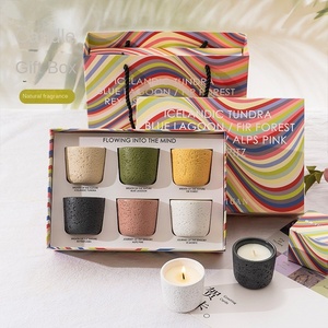 Bougie d'aromathérapie en céramique dans une boîte-cadeau Mousse originale islandaise moderne parfumée pour Noël et anniversaires Ornement d'intérieur - Product Image 4