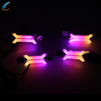 Luz de Circulación Diurna con Señal de Giro para Coche BMW, Luz de 12V para Blue-Tooth SRGBA Chasing DRL Angel Eyes X Concept