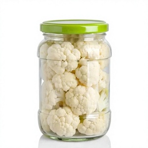 Cauliflower <b>Pickles</b> in <b>Jar</b> Preserved in Brine Salty Taste Vegetables Storage Container - Product Image 3