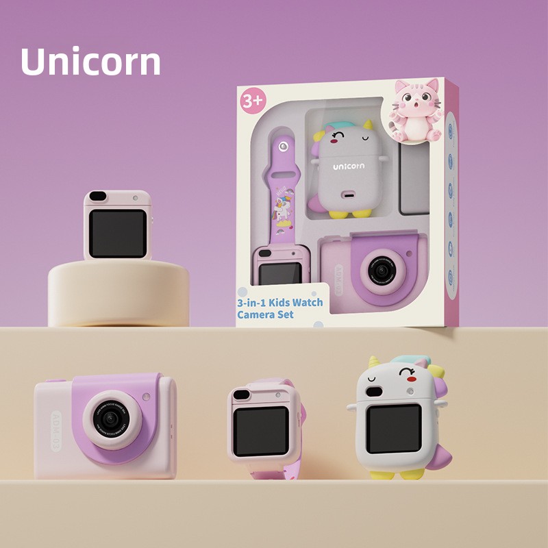 Cámara Reloj Unicornio 4 en 1