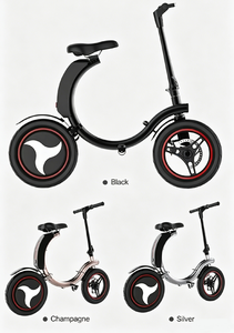 Vélo électrique pliable 14 pouces, batterie lithium portable, scooter à deux roues, directement de l'usine - Product Image 6