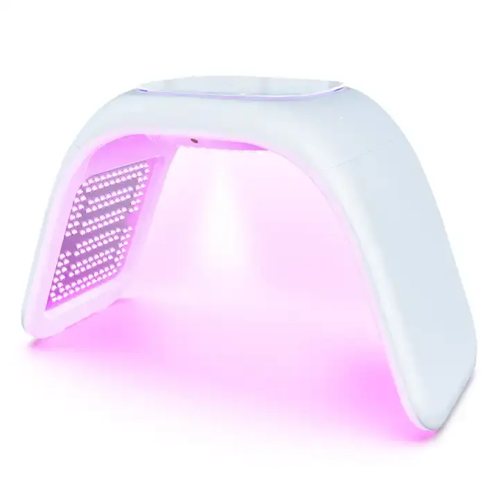 Tri-pieghevole lampade 372 7 colori PDT led luce terapia macchina per il viso con abbronzatura UV Nano spray impacco caldo & EMS sollevamento