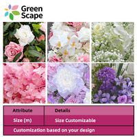Arche de fleurs personnalisée, arche de fleurs artificielles blanches, décorations de mariage, fournitures