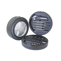Kit d'outils manuels en acier au carbone pour la maison avec mallette rigide - Ensemble complet pour usage domestique et en voyage - Cadeau transfrontalier OEM