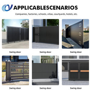 Portes coulissantes motorisées rétractables <span class=keywords><strong>de</strong></span> sécurité pour allée, portes principales électriques en aluminium pour école, portes extérieures pour usine - Product Image 4